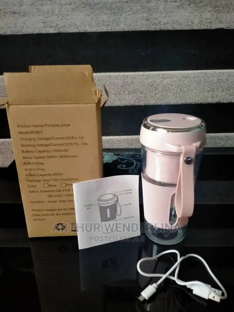 Quality Rechargeable Portable Juicer Cup Fruits Blender