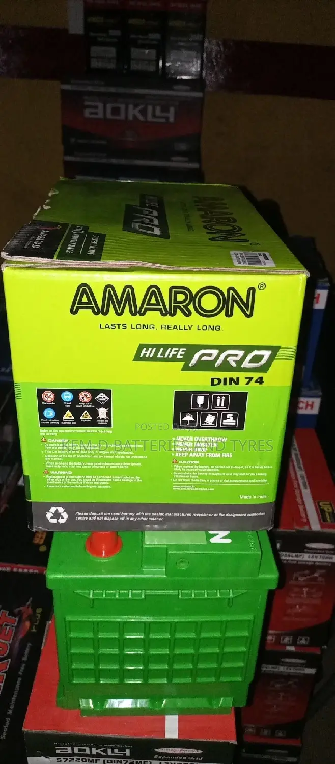 15 Plates Amaron Car Battery + Free Delivery - India Made