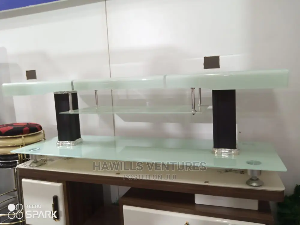 Chrome Glass Tv Stand