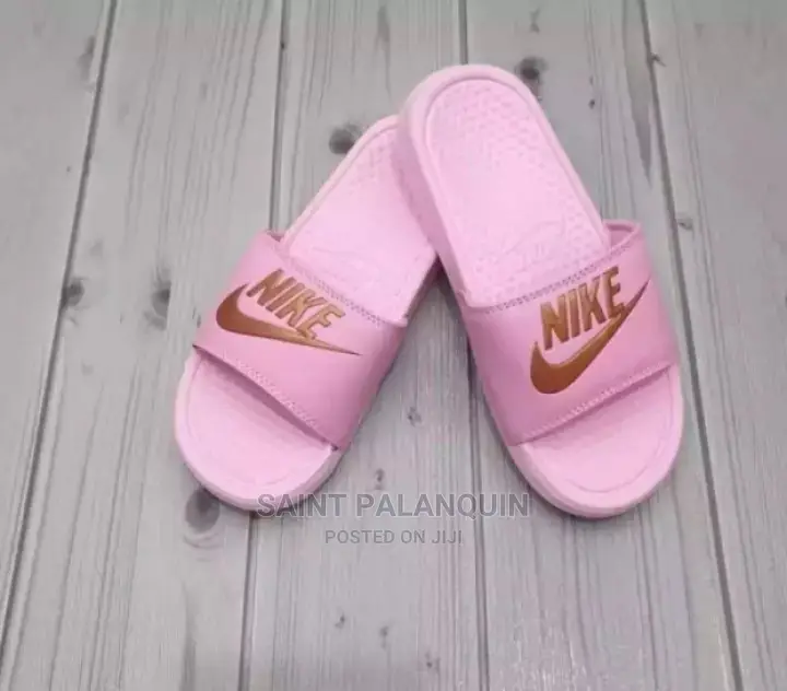 Pink Nike Slides