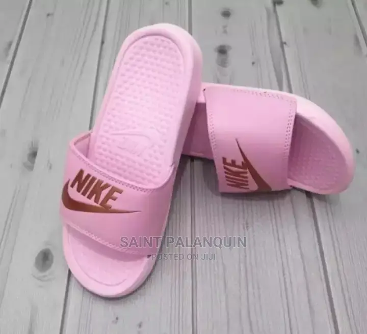 Pink Nike Slides