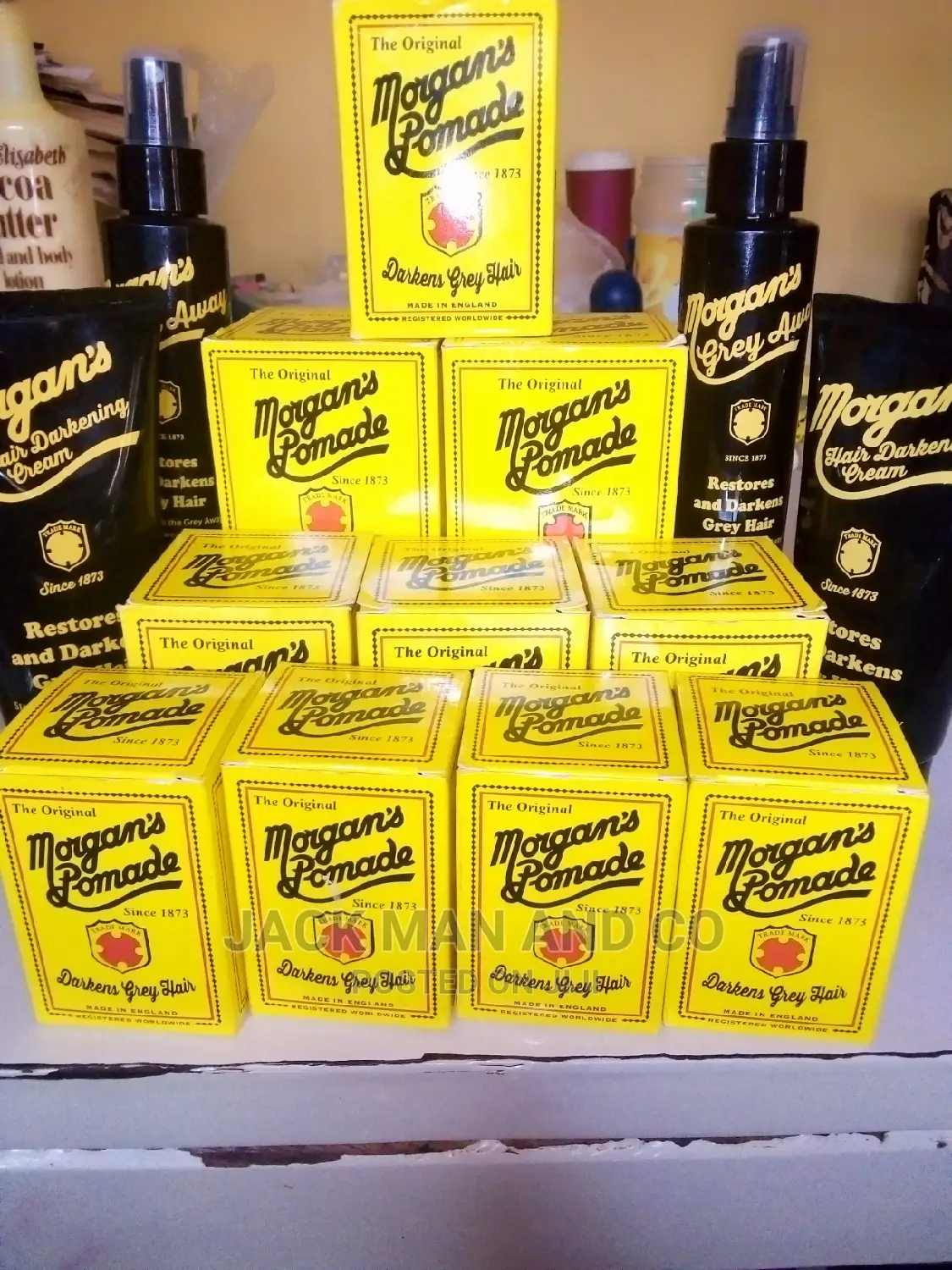 Morgan Hair Cream ( Darkens Gray Hair)