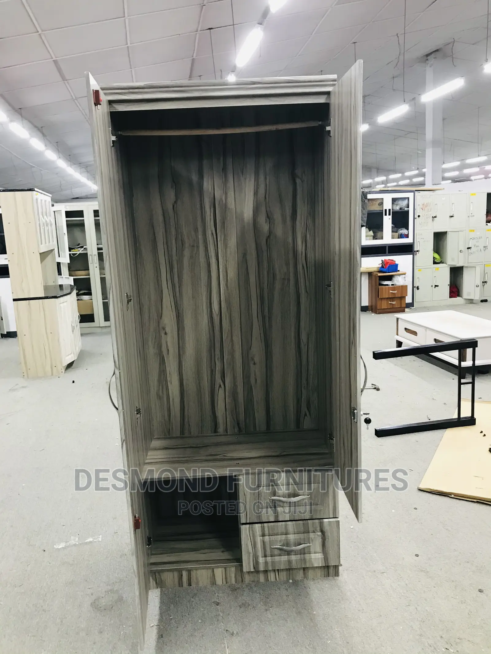 Two Doors Wardrobe With a Mirror