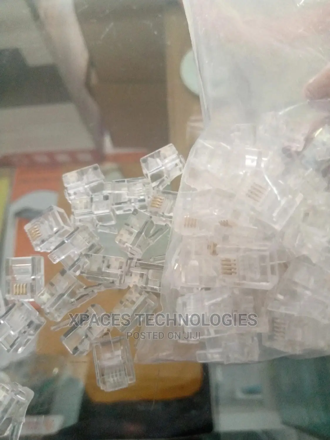 RJ11 4P4C Modular Connector for Flat Cable - (100 Pack)