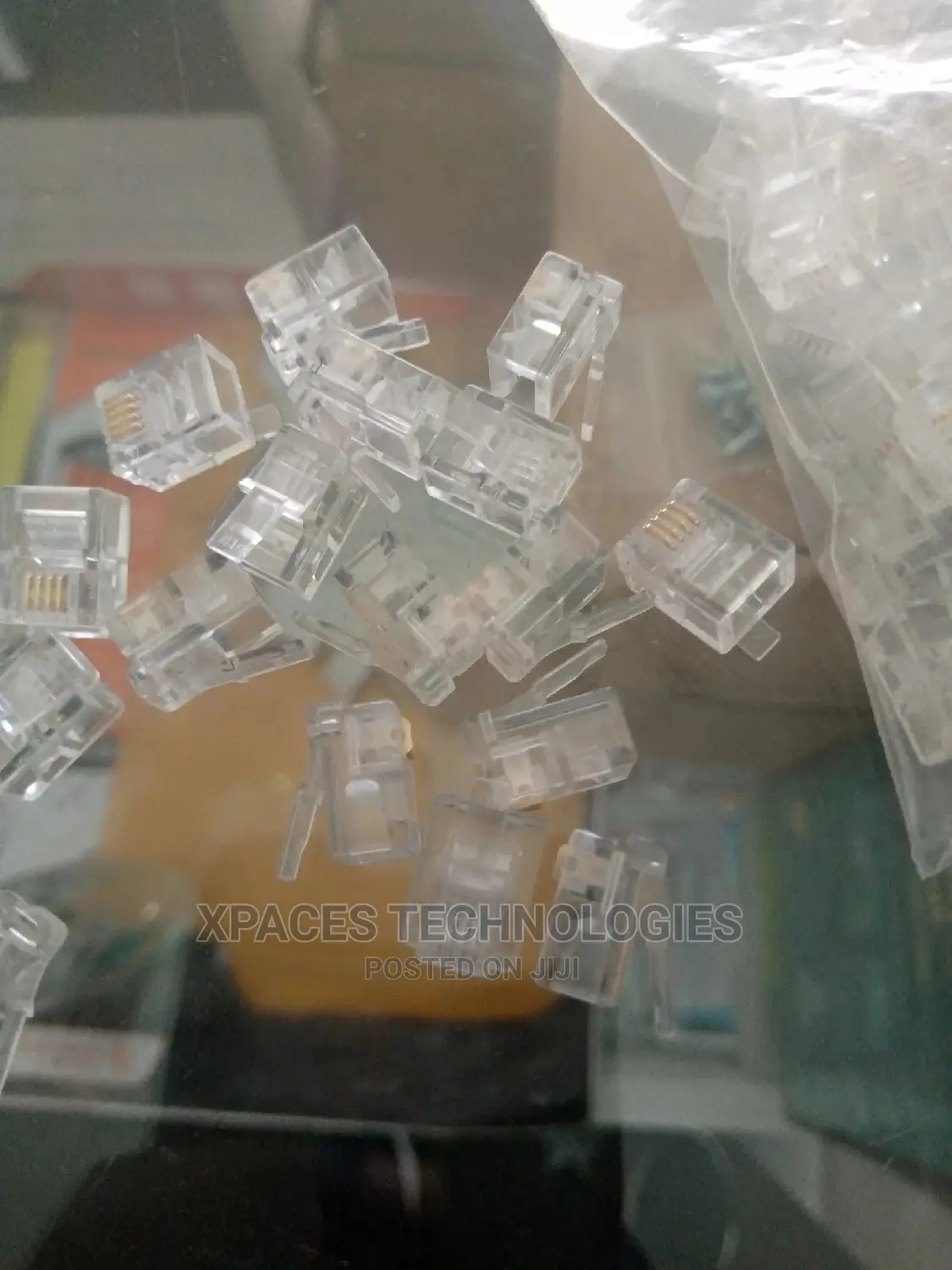 RJ11 4P4C Modular Connector for Flat Cable - (100 Pack)