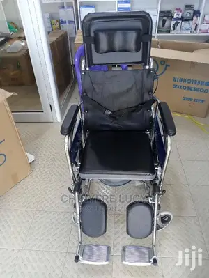 Long Back Commode Wheelchair, (Abs Commode)