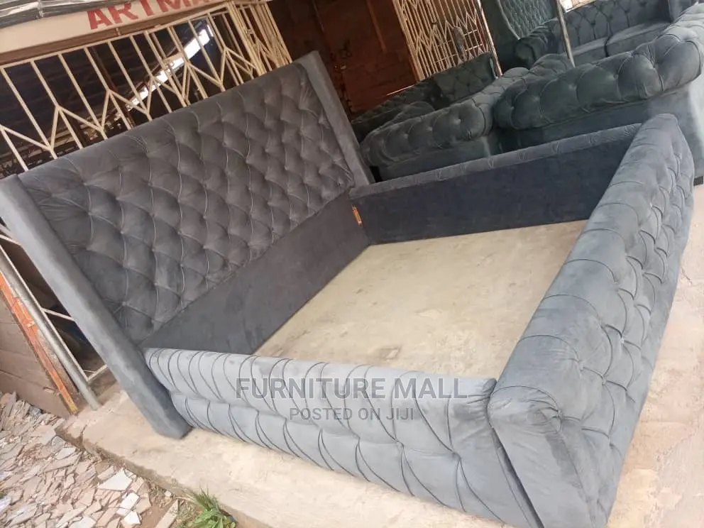 Gray Queensize Bed . Free Delivery
