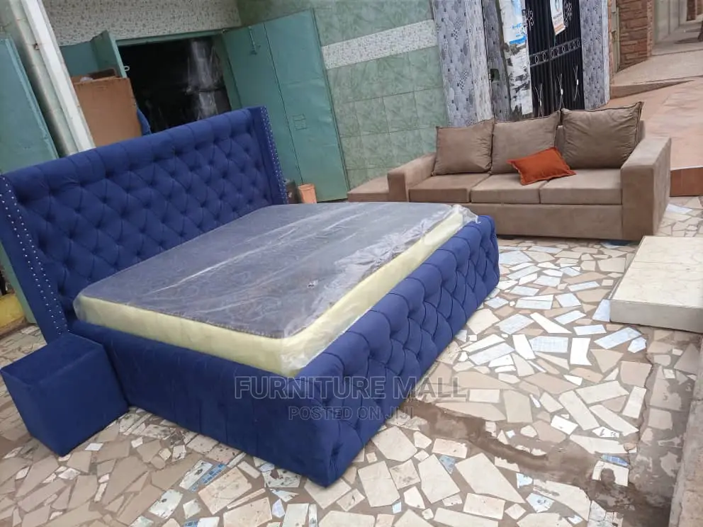 New Queen Size Bed With Mattresses . Free Delivery