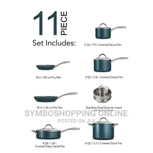 Tramontina 11-Piece Nonstick Cookware Set.