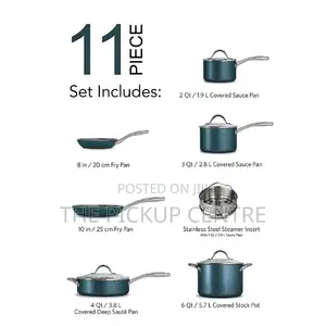 Tramontina 11-Piece Nonstick Cookware Set.