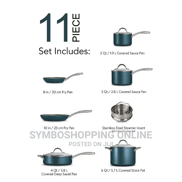 Tramontina 11-Piece Nonstick Cookware Set.