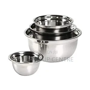 Basic Essentials 4 Piece Stainless Steel Mixing Bowl Set