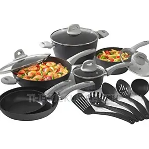 Bialetti Simply Italian 15 Piece Aluminum Non-Stick Set .
