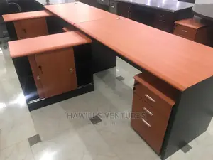 Executive L-Shape Wooden Table