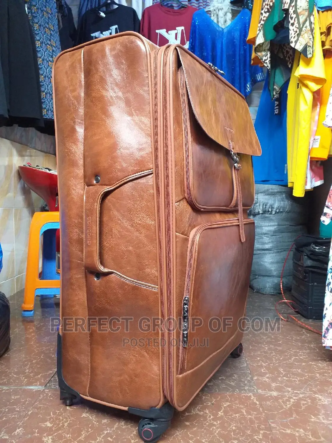 Leather Suitcase Bag Xl Size / One Big Size