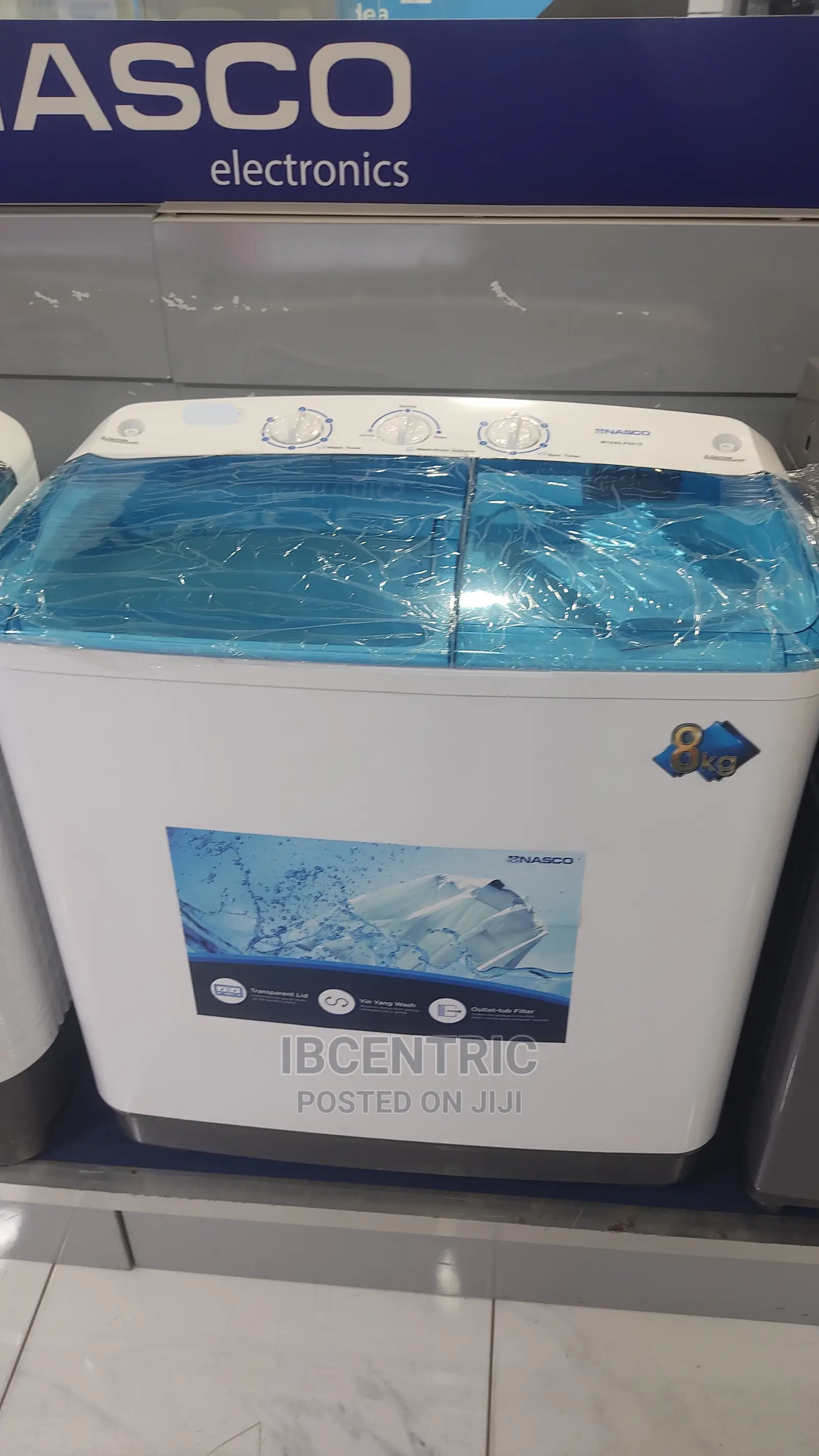 Nasco 8KG Twin Tub Semi-Automatic Washing Machine