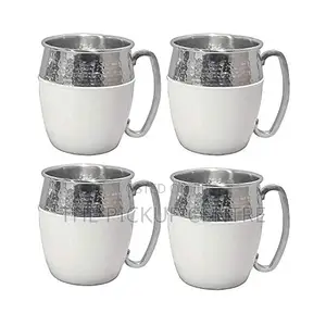 Member’S Mark Hammered Mule Mugs – 4 Pack ,White