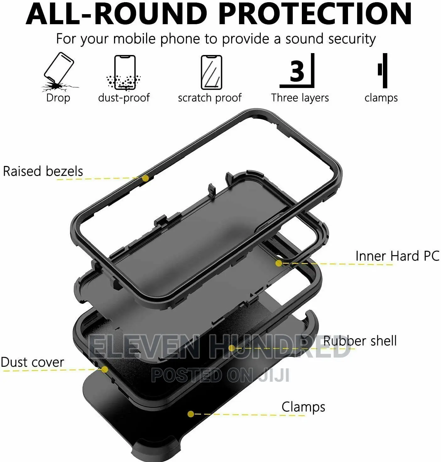 iPhone 11 Shockproof Defender Case Cove