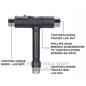 Skate T Tool + Phillips Head Screwdriver Allen Key Tool