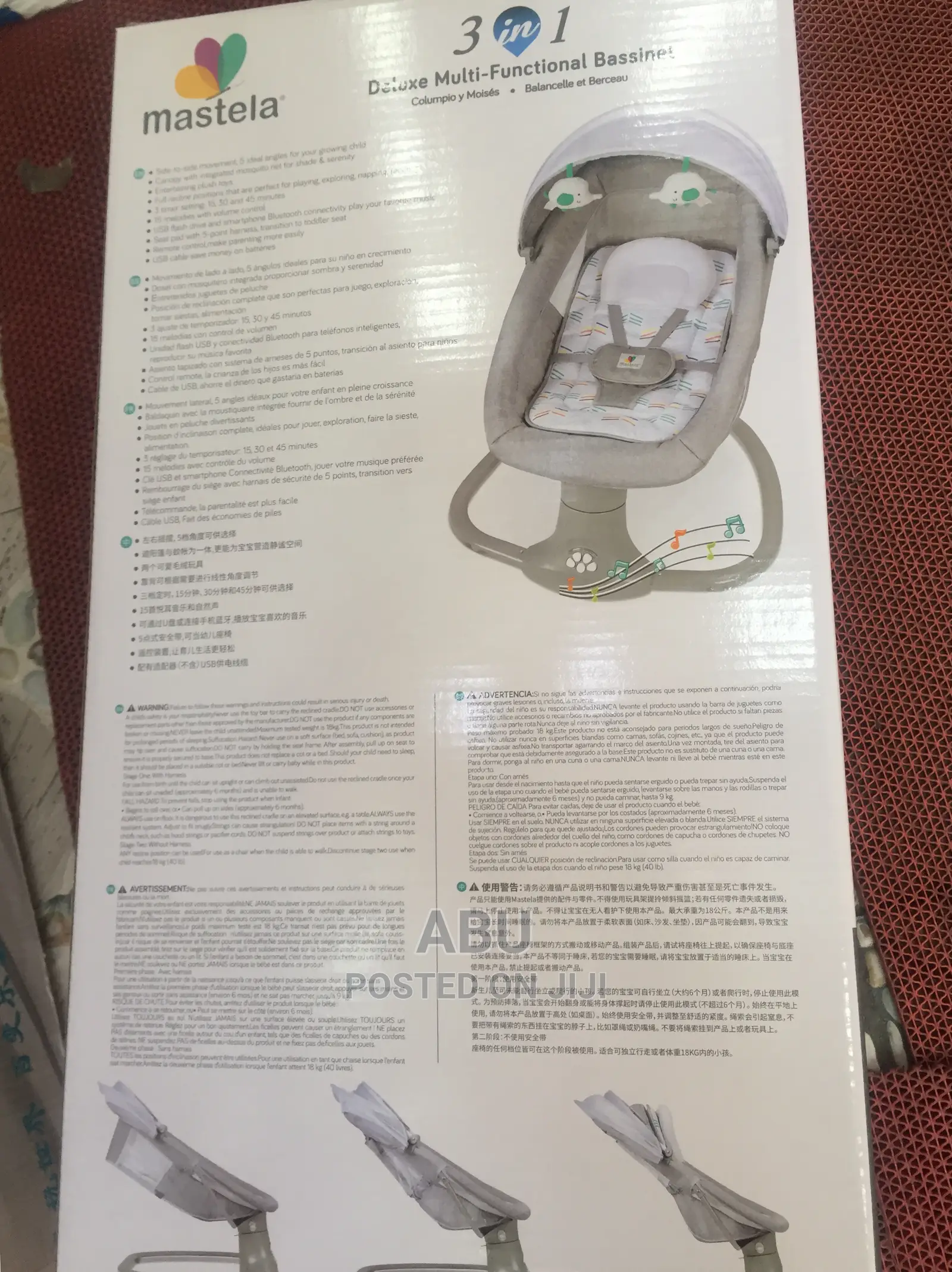 3 In 1 Mastela Baby Swing