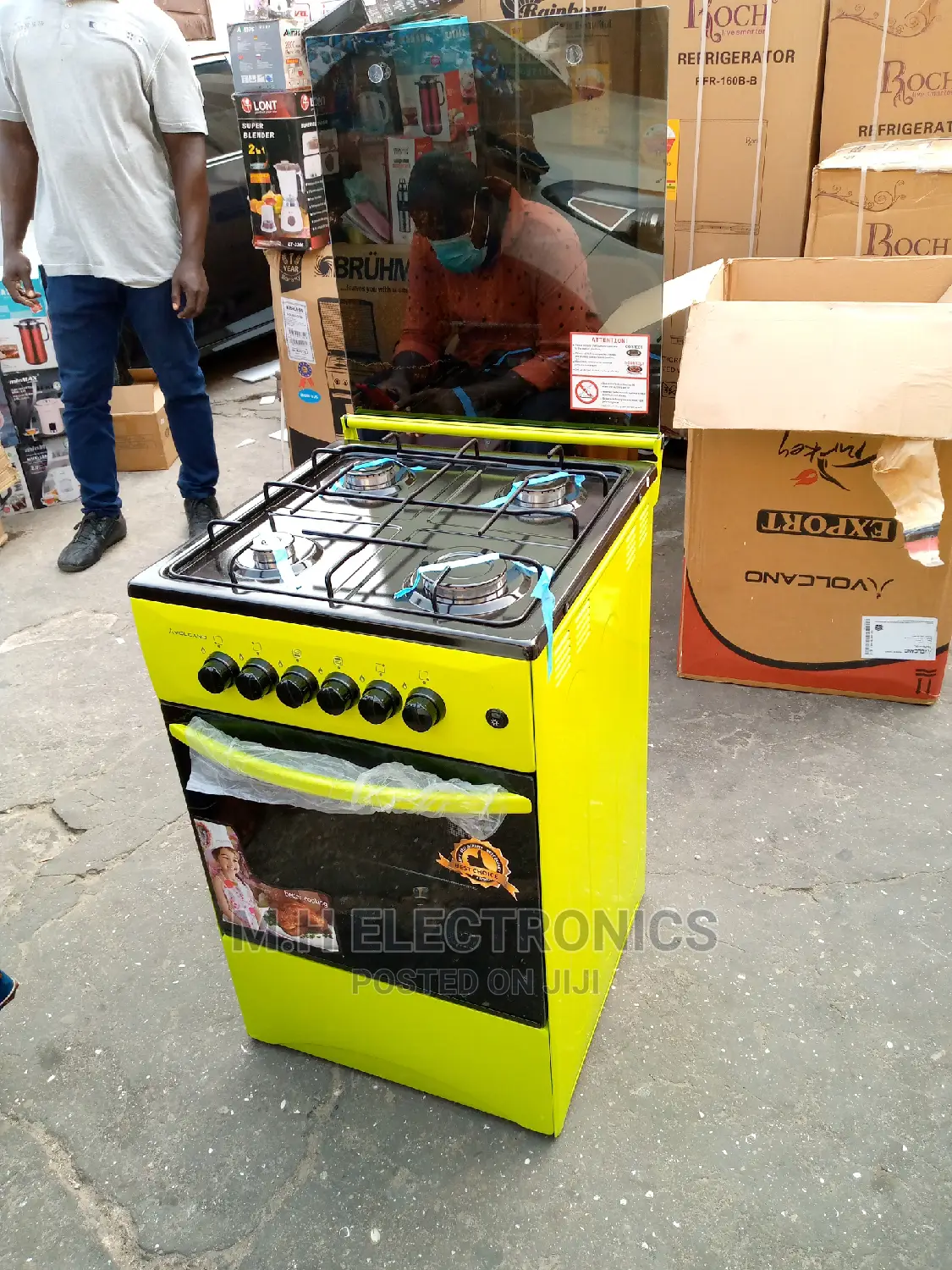 Brand New 4 Burner Gas Cooker With Grill Oven