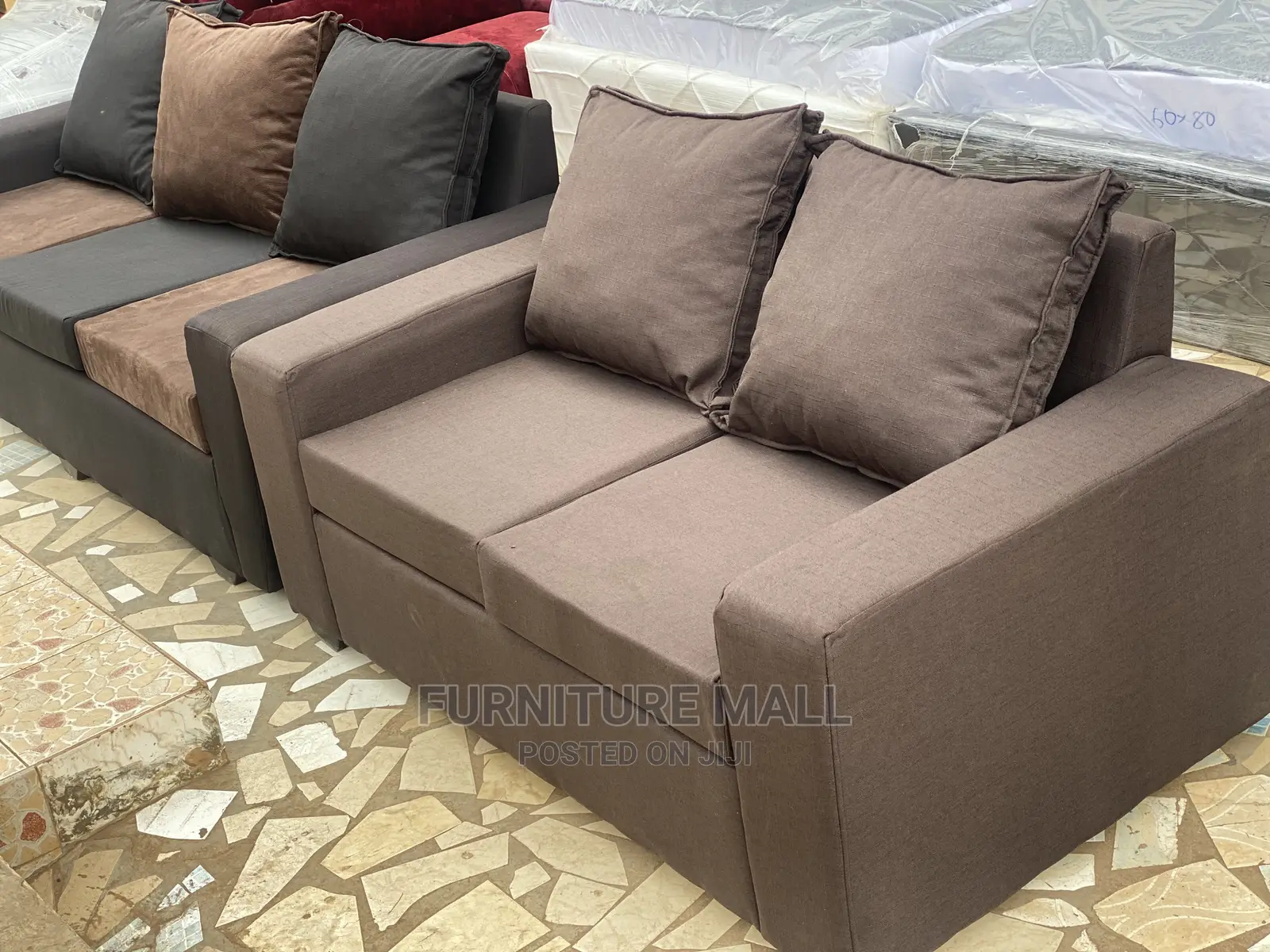 Cofe Colored 2in1 Sofa  . Free Delivery
