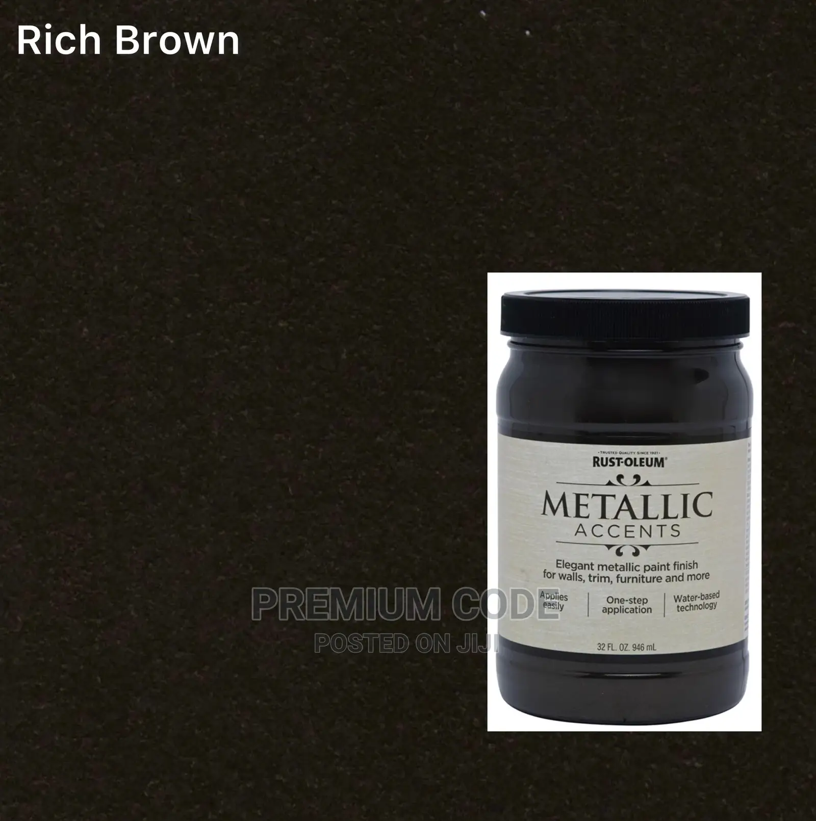Metallic Accents Paint, Rich Brown
