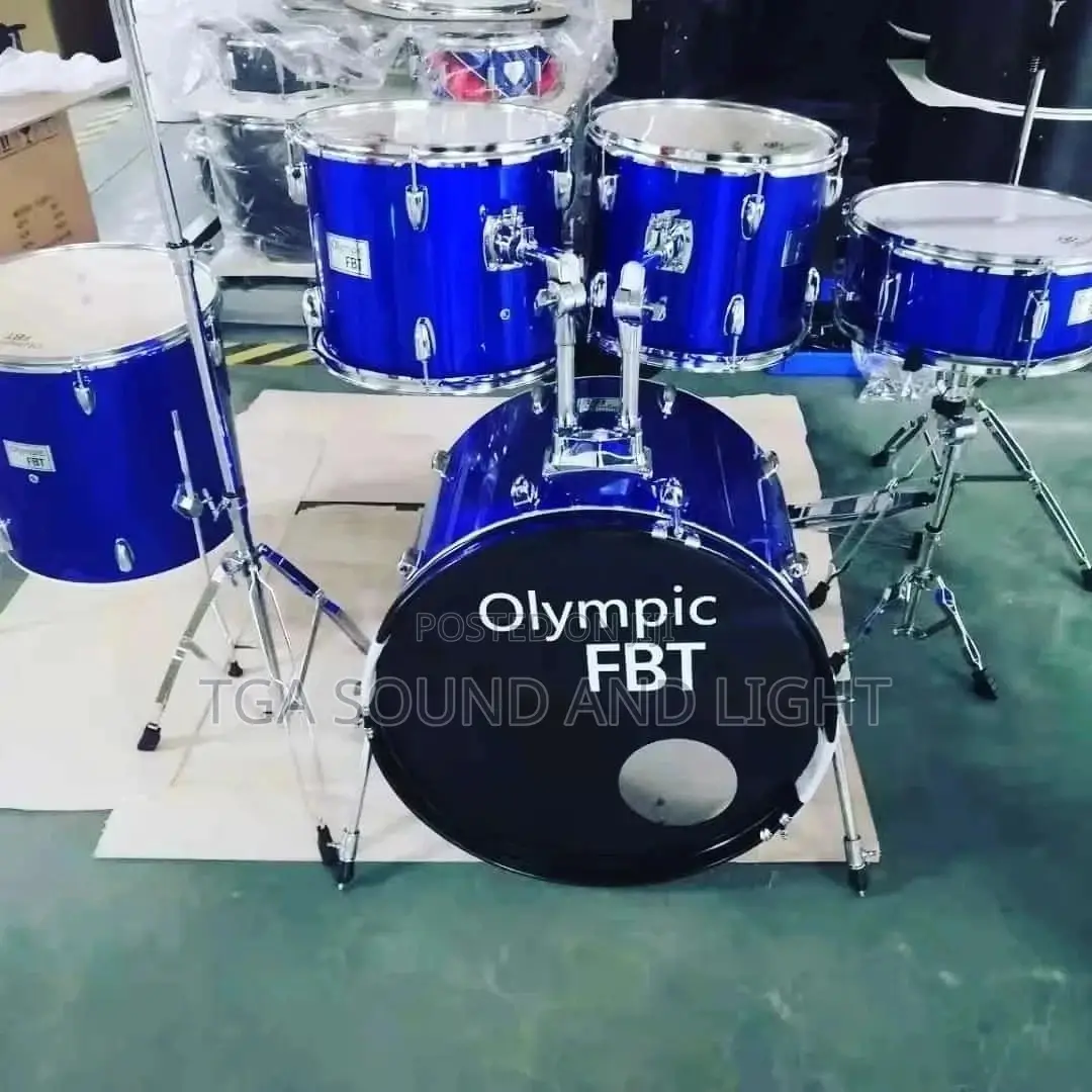 Olympic Fbt 5-piece Drum Set With Cymbals - Blue