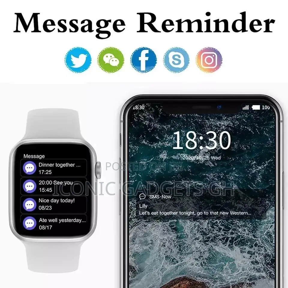 Portable Rechargeable Bluetooth Smart Watch.
