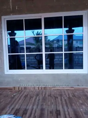 Blue Tinted Aluminum Italian Glass Division