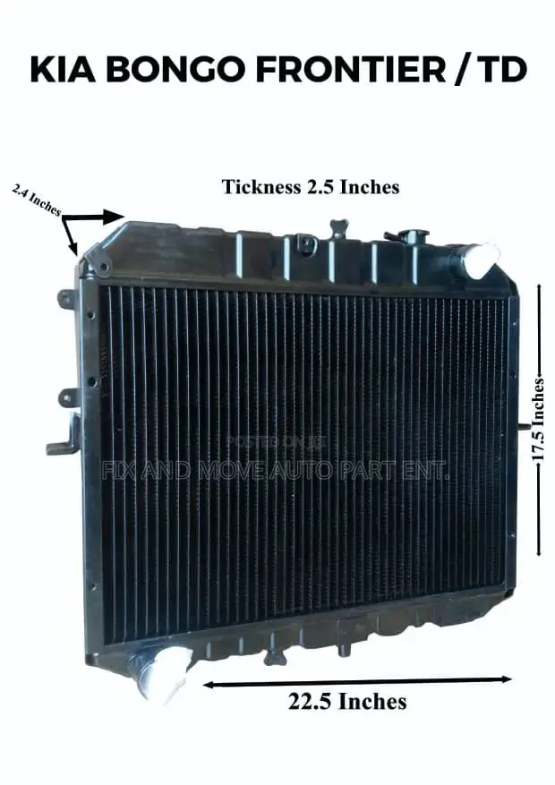 Kia Bongo Frontier/Td Brand New Radiator Tank Available