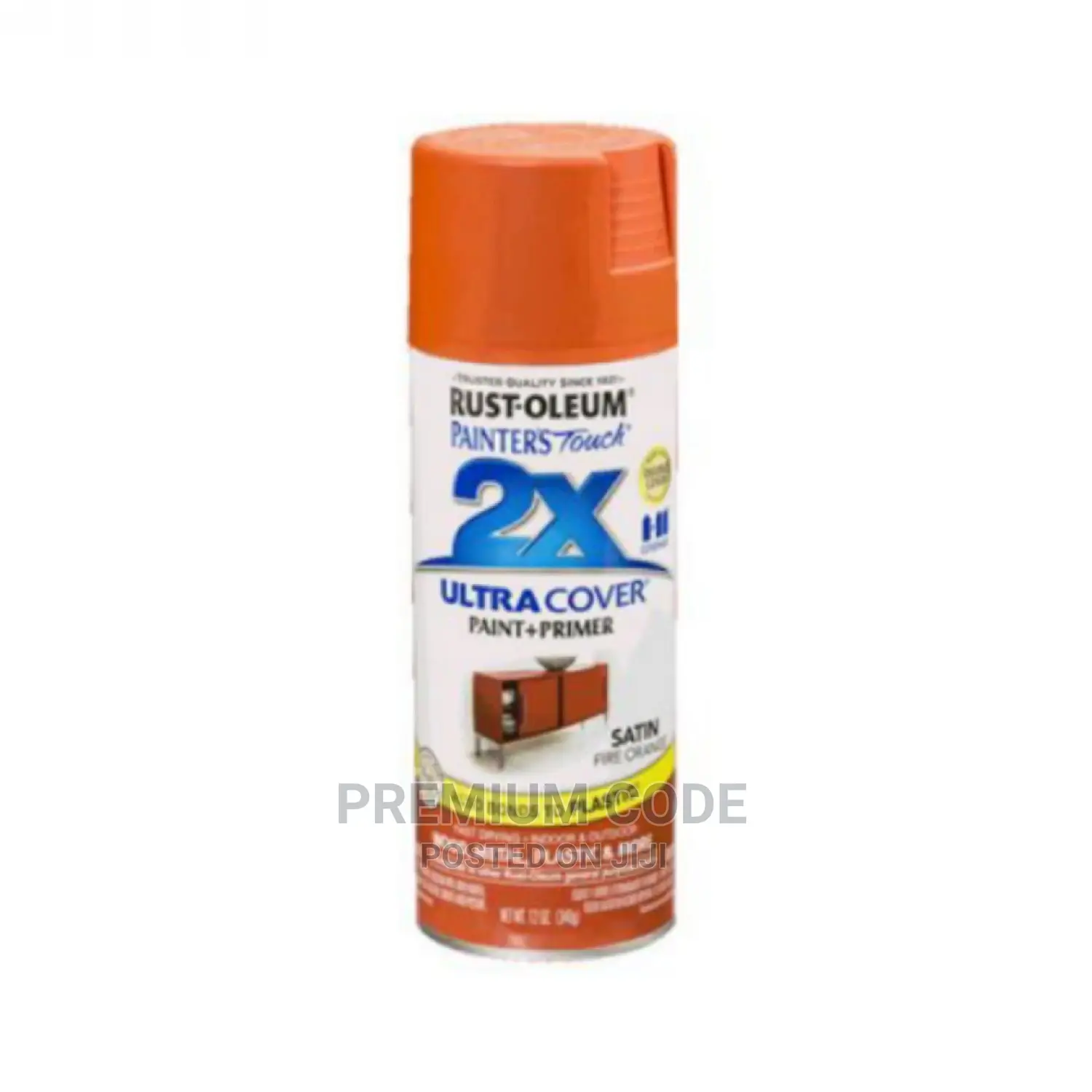 Spray Paint, Gloss Real Orange, 2X Ultra Cover Rust-Oleum