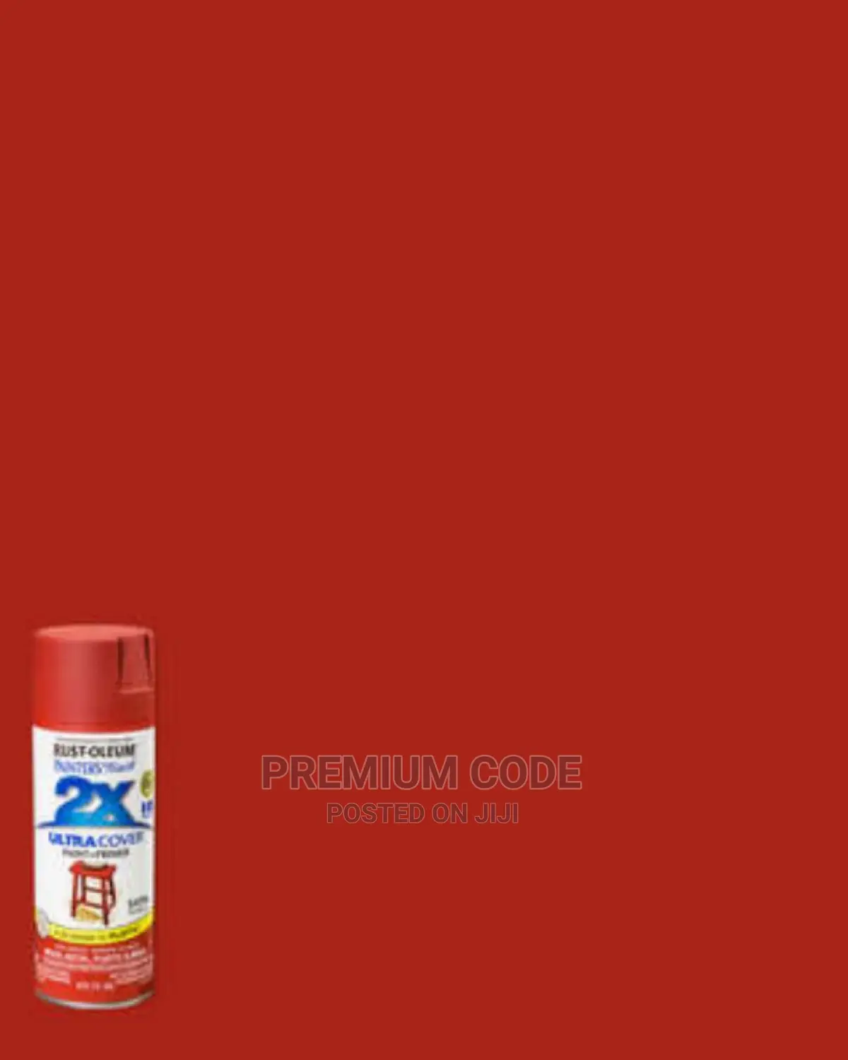 Spray Paint, Satin Paparika/Red, 2x Ultra Cover Rust-oleum