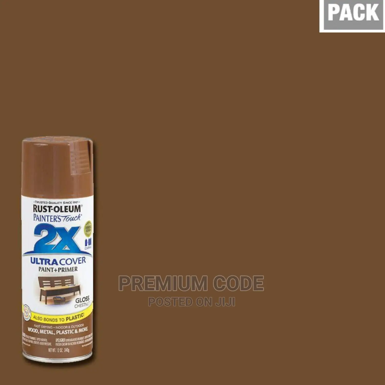 Spray Paint, Gloss Chestnut 2X Ultra Cover Rust-Oleum