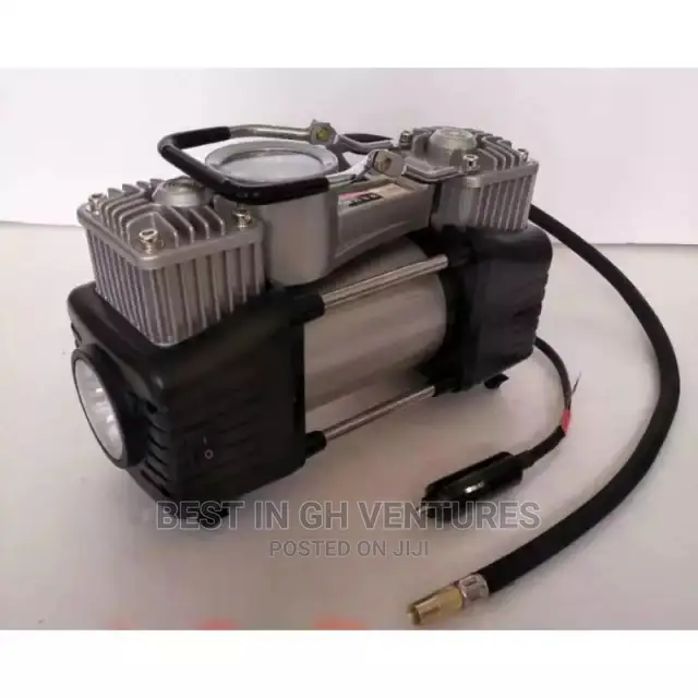 Dual Cylinder Car Tire Pump + Free Set of Tools