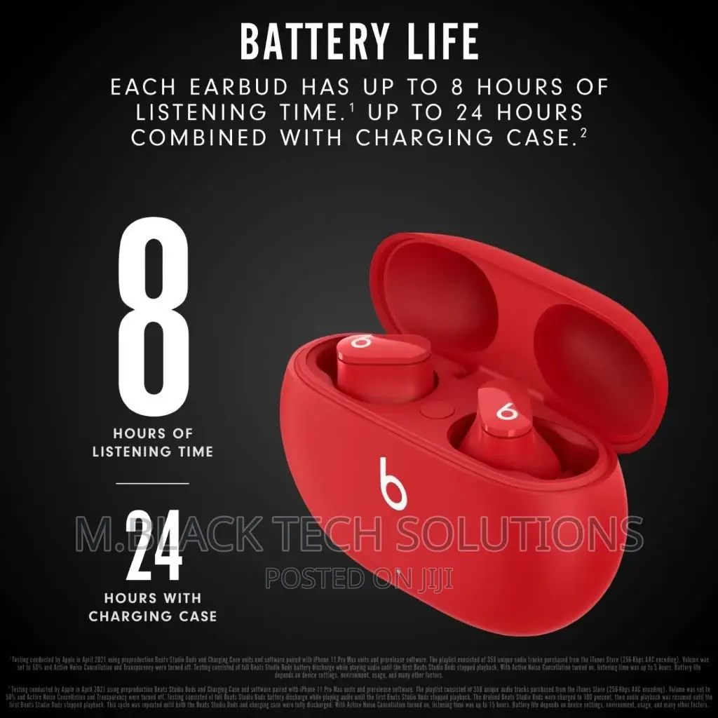 Beats Studio Buds Noise Cancelling Bluetooth Earbuds