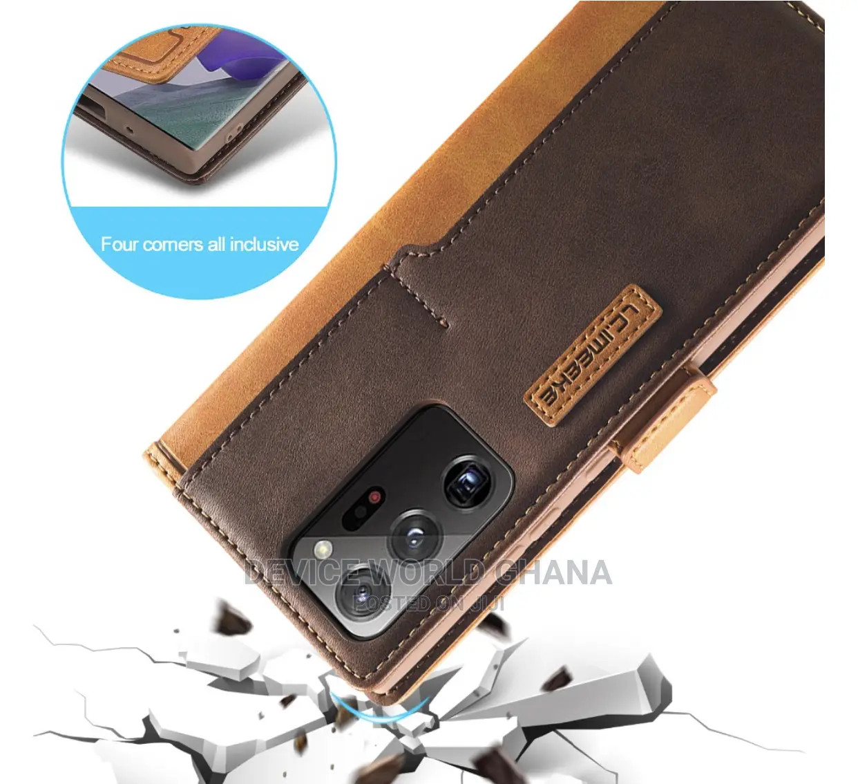 LCIMEKE Leather Flip Case4 Samsung Note20ultra Note10+ Note9