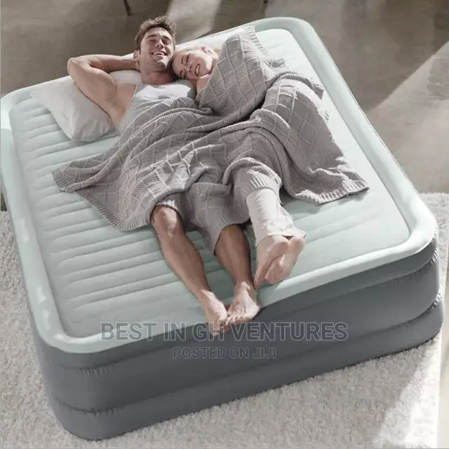 Lovely Queensize Raised Airbed With Inbuilt Pump(New)
