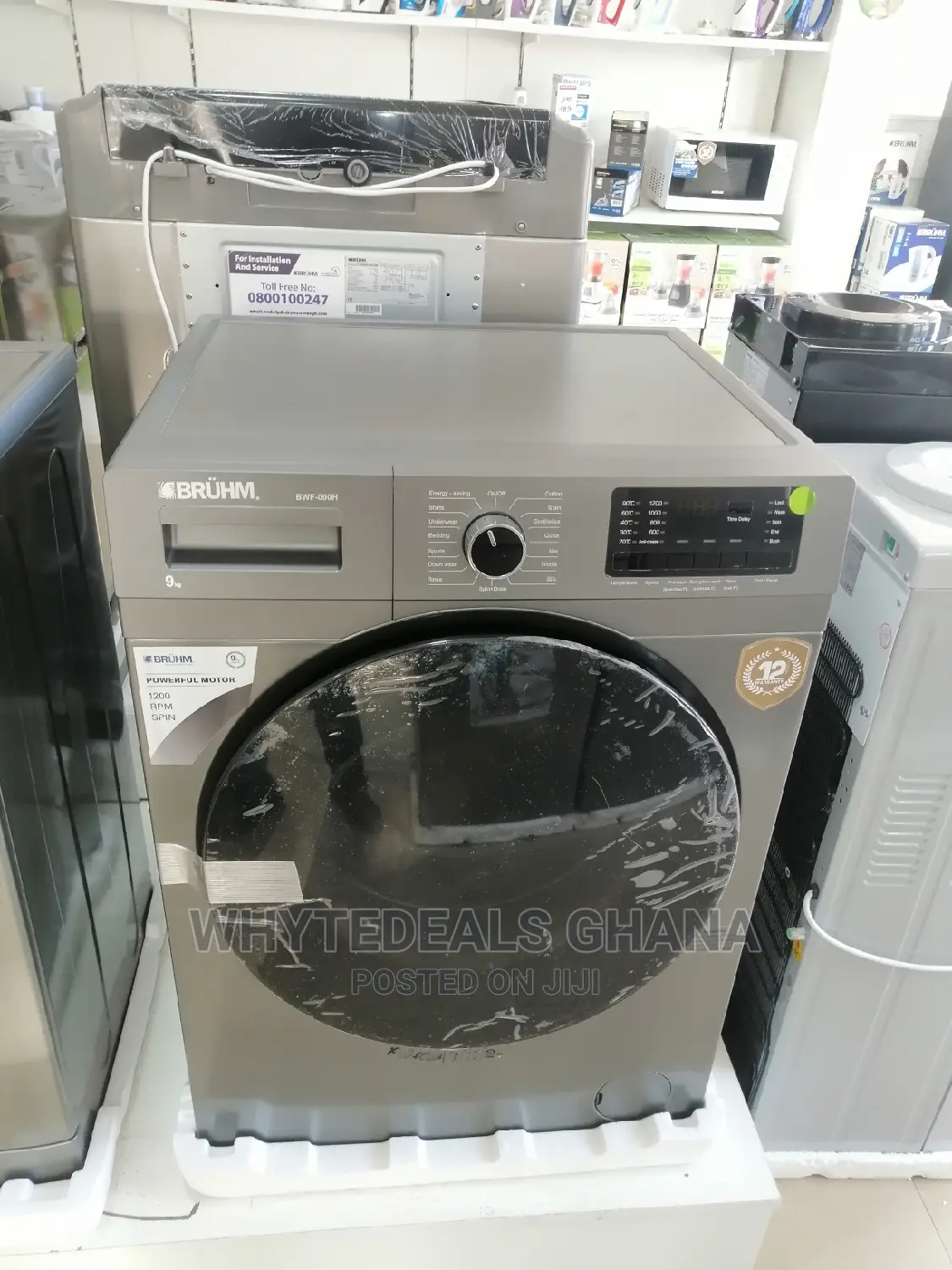 Bruhm 9kg Front Load Fully Automatic Washing Machine