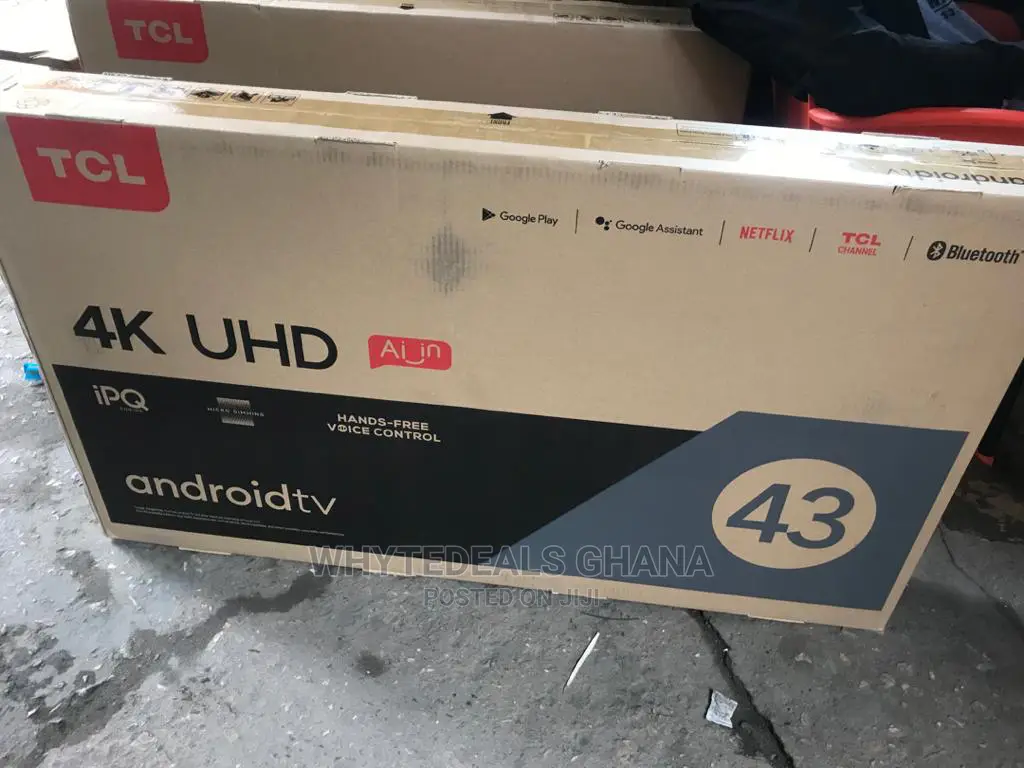 TCL 43 Inch Smart Android Bluetooth UHD LED TV-VOICE CONTROL
