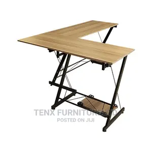Computer Desk L-Shaped With Keyboard Tray