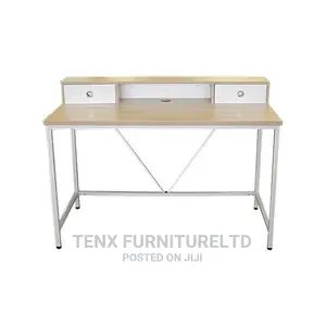 Computer Desk With Hutch and 2 Drawers