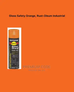 Gloss Safety Orange Spray, Rust-Oleum Industrial