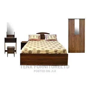Photo - Bedroom Set Wooden Brown