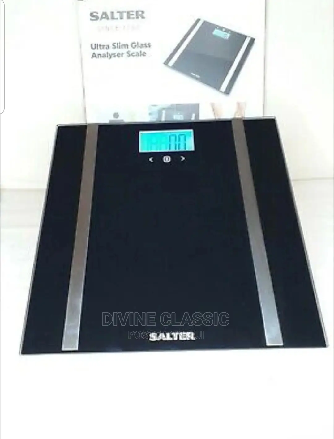 Slim Glass Analyser Bathroom Scale