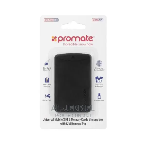 Promate Cellukit Universal Mobile SIM SD Card Storage Box
