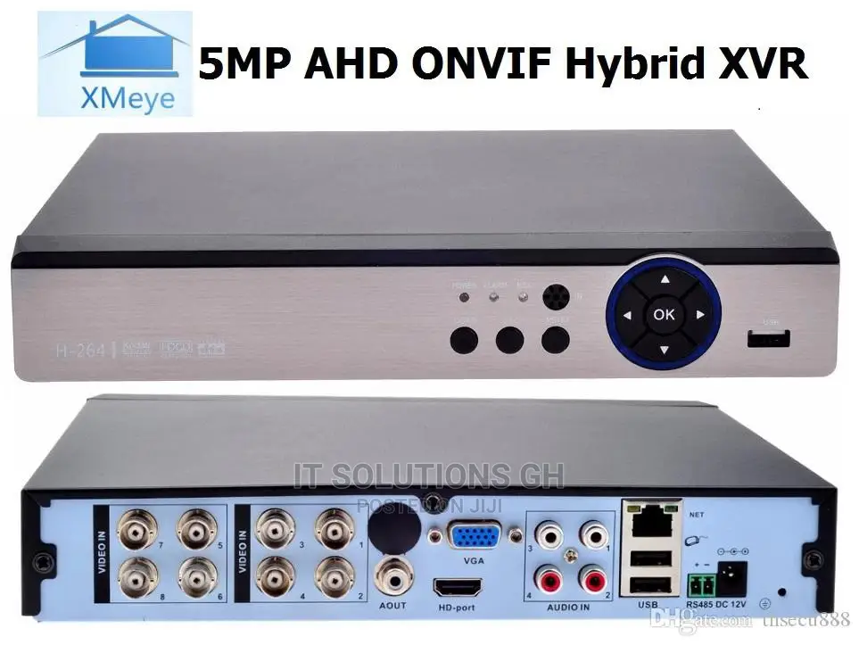 Xvr 8ch 5mp DVR Audio Over Coaxial