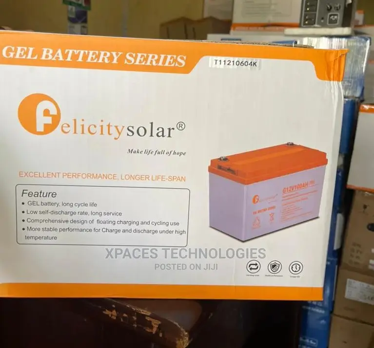 12v 100ah Deep Cycle Gel Battery Felicity