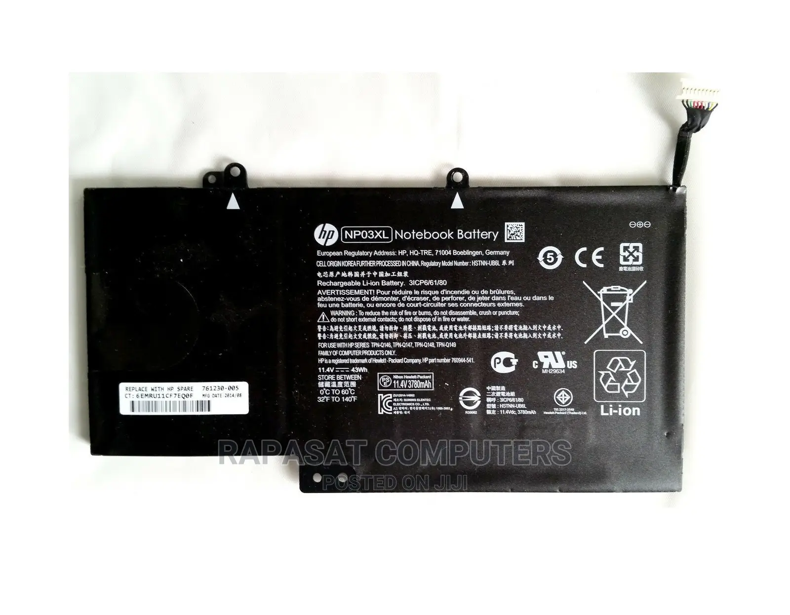HP Pavilion X360 Np03xl 13-A010dx HSTNN-Lb6l Battery