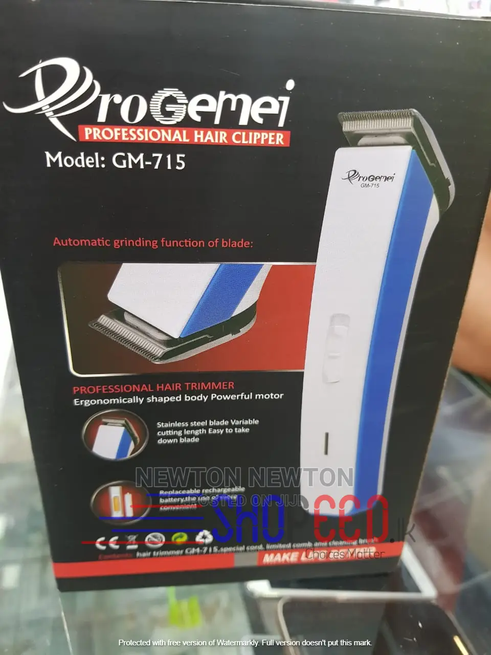 Rechargeable Hair Clipper Progemei